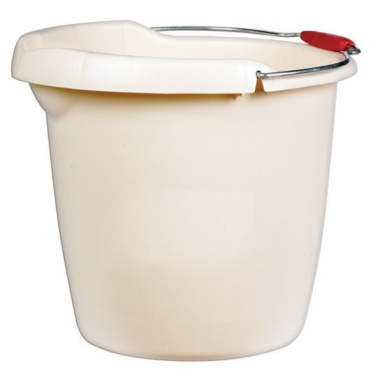 Rubbermaid Roughneck Plastic Bisque Round Bucket 15 qt. Capacity (Pack of 6)