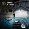 Globe Electric Motion-Sensing Hardwired LED Black Security Light