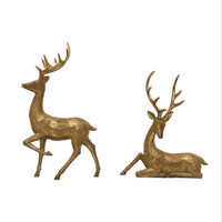Creative Co-Op Gold Deer Table Decor (Pack of 2)