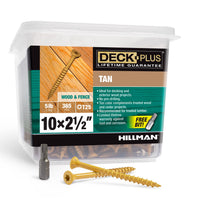 Deck Plus No. 10  x 2-1/2 in. L Star Flat Head Exterior Deck Screws 5 lb.
