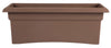 Bloem Terrabox Chocolate Resin Rectangular Veranda Planter 9.8 H x 11.7 W x 26.3 D in.