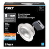 Feit White 6 in. W Aluminum LED Canless Recessed Downlight 10.3 W