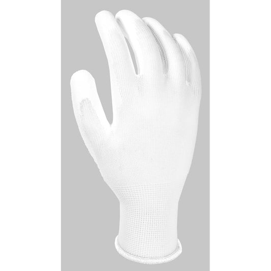 Gorilla Grip One Size Fits All Polyurethane Coated Pro White Dipped Gloves