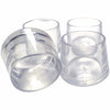 Shepherd Thermoplastic Ethylene Table/Chair Leg Tip Clear Round 1-1/8 in. W 4 pk (Pack of 6)