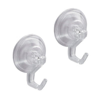 iDesign 3 in. H X 2 in. W X 2 in. L Clear Robe Hook