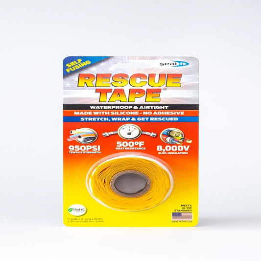 Rescue Tape Yellow 1 in. W X 12 ft. L Silicone Tape