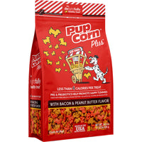 PupCorn Plus Dog Treats Bacon and Peanut Butter Flavor Crunchy Snack Bites 24.5 oz