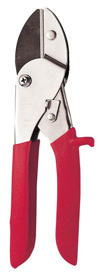 Bond Carbon Steel Blade/Bristle Non Slip Grip Anvil Pruner Cutting with Red Plastic Handle 1/2 in.