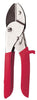 Bond Carbon Steel Blade/Bristle Non Slip Grip Anvil Pruner Cutting with Red Plastic Handle 1/2 in.