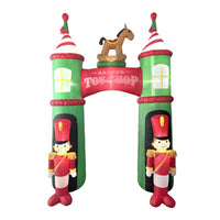 Celebrations LED White Christmas Soldiers Arch 12 ft. Inflatable