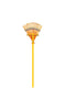 Rugg 45 in. 26 Tine Bamboo Rake Wood Handle