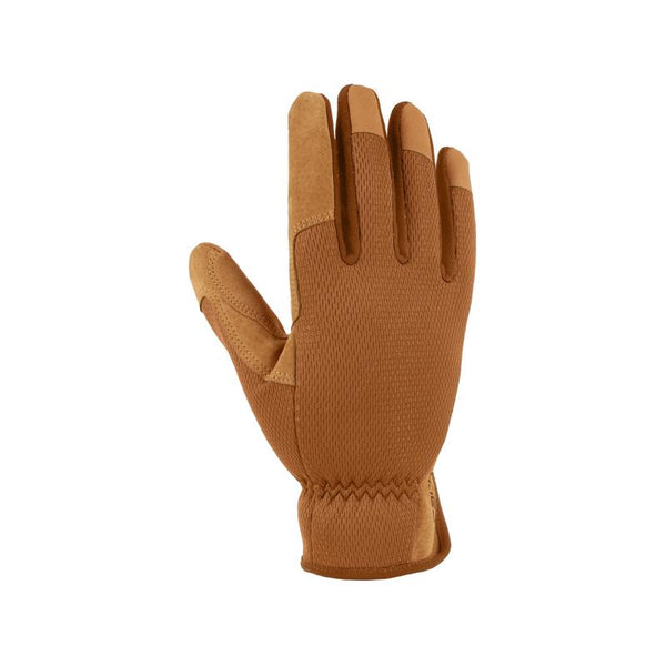 Guantes de trabajo Carhartt para mujer, para interior y exterior, color negro y amarillo, talla M, 1 par