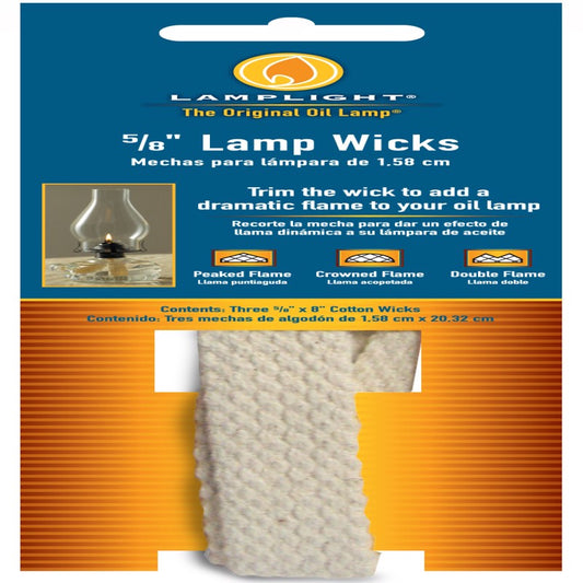 Hooper 5/8 in. x 8 in. L Flat Wick Shape Cotton Lamp Wick 3 pk (Pack of 12)