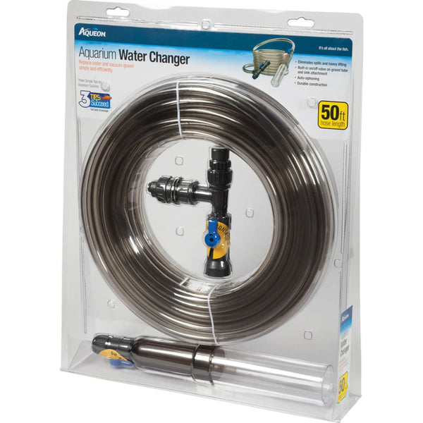 Aqueon Aquarium Water Changer 50 Ft Gravel Vacuum and Water Change System with Flow Control Valve for Routine Aquarium Maintenance