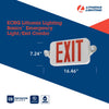 Lithonia Lighting Switch Hardwired LED White Exit Sign and Emergency Light - Open Box