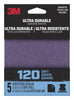3M Ultra Durable 5.5 in. L x 3.9 in. W 120 Grit Ceramic Mouse Sandpaper 5 pk