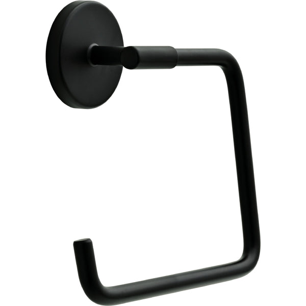 TOALLERO DE ANILLO NEGRO CROMADO 6.4"
