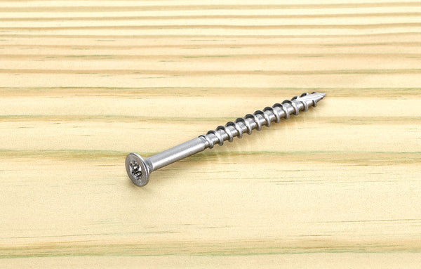 Starborn Deckfast No. 8 X 2 in. L Silver Star Flat Head Deck Screws 100 pk