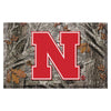 University of Nebraska Camo Rubber Scraper Door Mat
