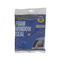 M-D Building Products Gray Foam Weather Stripping Tape For Doors and Windows 120 in. L X 0.38 in. - Open Box