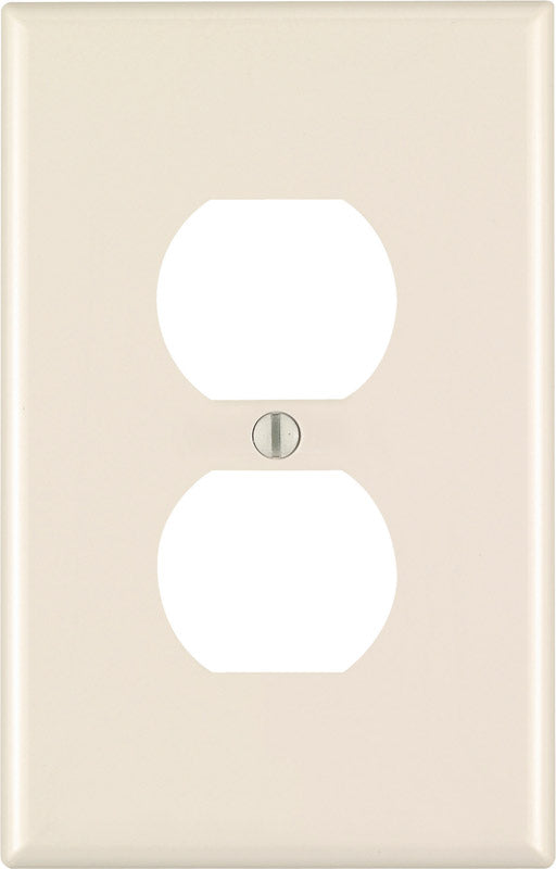 Leviton Almond 1 gang Nylon Duplex Outlet Wall Plate (Pack of 20)