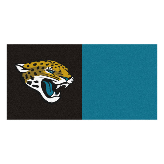 NFL - Jacksonville Jaguars Team Carpet Tiles - 45 Sq Ft.
