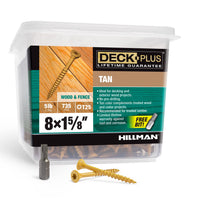 Deck Plus No. 8  x 1-5/8 in. L Star Flat Head Exterior Deck Screws 5 lb. 735 pk