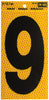 Hy-Ko 5 in. Reflective Black Vinyl Self-Adhesive Number 9 1 pc.