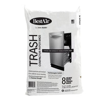 BestAir 10 gal Compactor Bags Flat Top 8 pk (Pack of 3)
