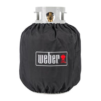 Weber Propane Tank Cover 20 lb Capacity Weather Resistant Polyester with Drawstring Closure 