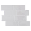 Smart Tiles 8.38 in. W X 11.56 in. L Gray Mosaic Vinyl Adhesive Wall Tile 4 pc (Pack of 6)