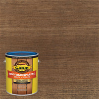 Cabot Semi-Transparent 16337 Cordovan Brown Oil-Based Penetrating Oil Deck and Siding Stain 1 gal. (Pack of 4)