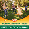 OFF! Citronella Candle Solid For Flying Insects 23 oz