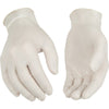 Kinco Latex Disposable Gloves Medium White Powdered 50 pk