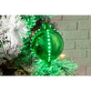Celebrations LED Green Snow Fall Ornament 4 in. Hanging Decor