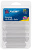 Avery 06727 1/5 Cut Clear Hanging File Tabs (Pack of 6)