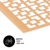 ALM SHT CHNLNK 12X24"CPR (Pack of 3)