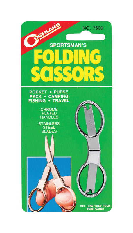 Coghlan's Silver Folding Scissors 5-3/16 in. H X 2-7/16 in. W X 0.375 in. L 1 pk