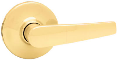 Kwikset  Delta  Polished Brass  Steel  Passage Lever  3  Right Handed