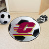 Central Michigan University Soccer Ball Rug - 27in. Diameter