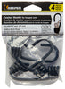 Keeper Black Bungee Cord Hooks 5/16 in. L x 3/8 in. 1 pk (Pack of 10)