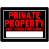 Hillman English Black No Trespassing Sign 10 in. H X 14 in. W (Pack of 6)