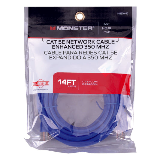 Monster Just Hook It Up 14 ft. L Category 5E Networking Cable