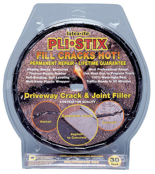 Latex-Ite Pli-Stix Black UV Resistant Asphalt Crack Filler 30 sq. ft. Coverage Area 2 lbs.