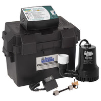The Basement Watchdog 1/3 HP 2,600 gph Thermoplastic Dual Reed Switch Battery Backup Sump Pump - Open Box