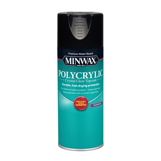Minwax Satin Clear Polycrylic 11.5 Oz. (Pack Of 6)