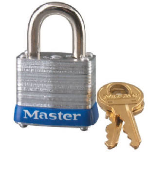 Master Lock 1.4 in. H X 1-1/8 in. W Laminated Steel 4-Pin Cylinder Padlock Keyed Alike