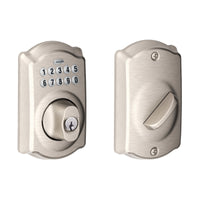 Schlage Satin Nickel Steel Electronic Deadbolt - Open Box