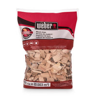 Weber Cherry Wood Smoking Chips 192 Cu In All Natural Sweet Fruity Smoke Flavor for Grilling
