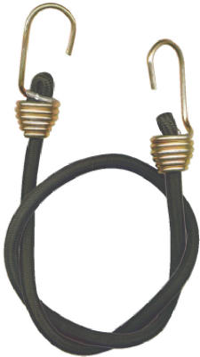 Keeper Black Bungee Cord 24 in. L x 0.374 in. 1 pk (Pack of 10)